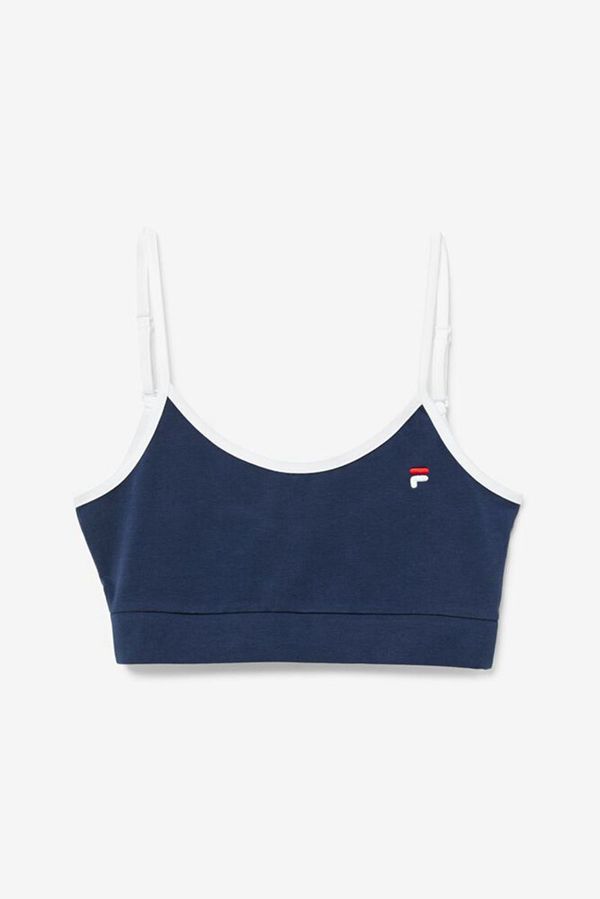 Fila Deeba Crop Women's Bras - Navy/White/Red,NZ 15-65014